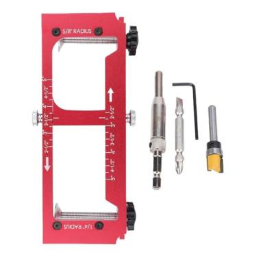 Imagem de Hilitand Kit de Instalação de Modelo de Precisão para Dobradiça de Porta, Gabarito de Liga de Alumínio, para Portas Internas e Externas