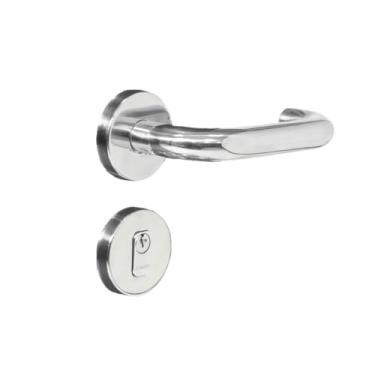 Imagem de Fechadura Externa Acessibilidade RR4 002-70PAE Cilindro 74mm Aço Inox Polido 70mm Pado