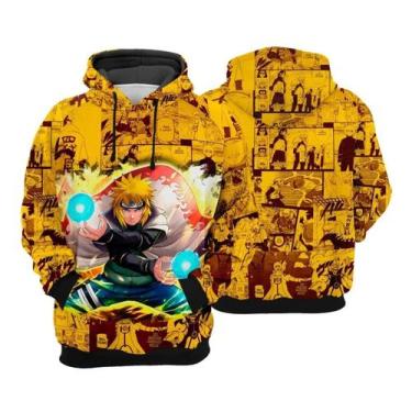 Imagem de Blusa Moleton Naruto 4 Hokage Minato Aldeia Anime Mangá 3d - Fabrica, 