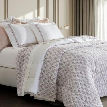 Imagem de Cobreleito Casal 300 Fios Kacyumara Satinee 03 Peças Nissi - Casa K po