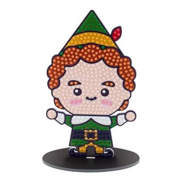 Imagem de DIAMOND ART CLUB Sparkle Pals – Buddy The Elf, kit de pintura de diamante, artesanato DIY divertido para adultos, arte de diamante para iniciantes, 8 cm x 14 cm