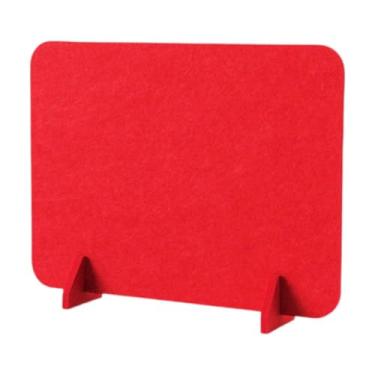 Imagem de SiaBiced Painel de privacidade, divisória de mesa acústica, divisória de mesa, para estudantes, Vermelho