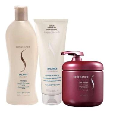 Imagem de Senscience Balance Shampoo 280ml + Condicionador 240ml + Inner Hidrata