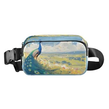 Imagem de CEBUGI Mini pochetes de caminhada para homens e mulheres, pochete moderna resistente à água com cinto ajustável para treino, viagem, corrida