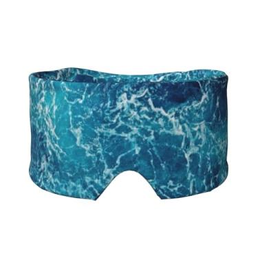 Imagem de Máscara de proteção para olhos e orelhas com estampa de tema tropical Ocean Beach, respirável, ajustável, blecaute, confortável