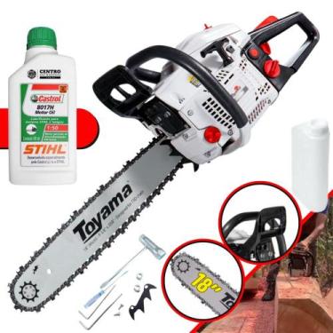 Imagem de Motosserra Toyama TCS58H Á Gasolina 2T 55cc 3,2HP 12.000RPM Sabre 18 P