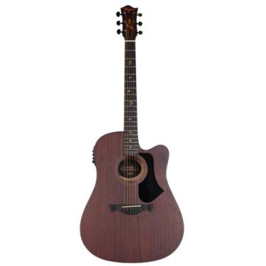 Imagem de Violao tagima folk cutaway eq aco t/ sapele b/s sapele juninho afram d