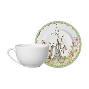 Imagem de Xícara Chá com Pires Magic Easter Pascoa Alleanza 250 ml 6 un