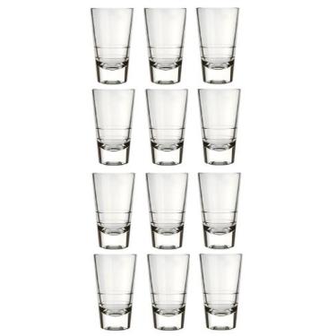 Imagem de Jogo 12 Copos Dose 100ml Caninha Adega Bar Restaurante Nadir - Nadir F