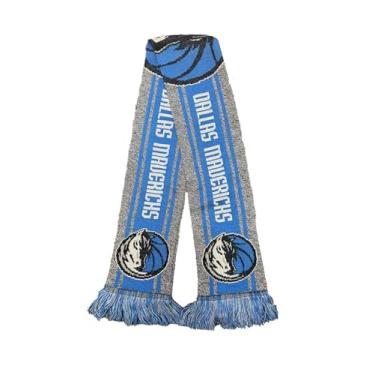 Imagem de FOCO NBA Dallas Mavericks Cachecol unissex cinza com logotipo grande, cor do time, tamanho único