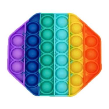 Imagem de Brinquedo Pop It Octógono Fidget Anti Stress Spinner - Artetoys