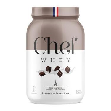 Imagem de Whey Protein Zero Lactose 907g Chocolate Meio Amargo Coqueteleira Chef