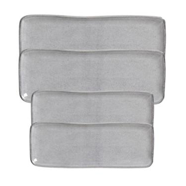 Imagem de Conjunto Com 04 Travessas Retangular Orgânico Dust Porto Brasil