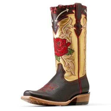 Imagem de ARIAT Botas Futurity Rodeo Quincy Western, Montaria de rubi/caramelo crocante, 9.5