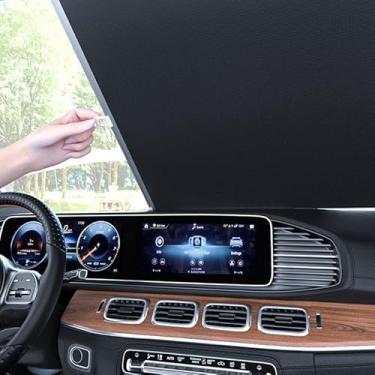 Imagem de Persianas blackout sem fio, persianas ajustáveis com ventosa - persianas de escurecimento com proteção UV para casa, escritório, quarto e carro, persianas internas (preto)