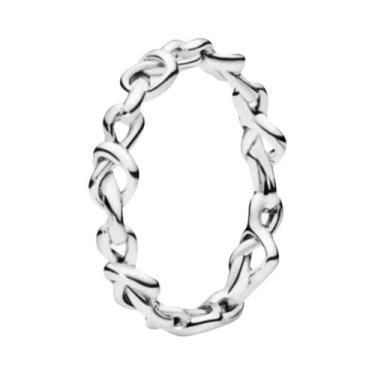 Imagem de Anel Em Forma De Coração Com Pedra Vermelha Em Prata Esterlina 925 Cor