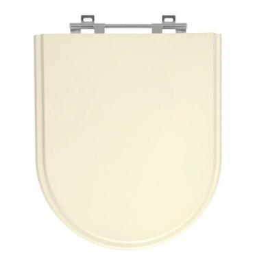 Imagem de Assento Laqueado Carrara Creme Tampa Para Vaso Deca Em Mdf - Sicmol
