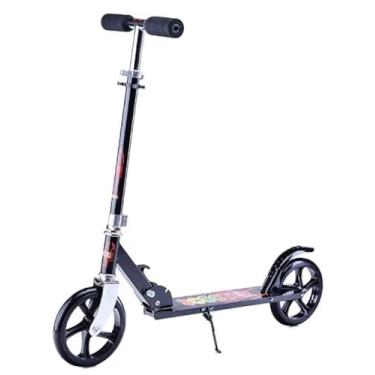 Imagem de Patinete Preto Infantil Scooter De Metal Radical Para Crianças