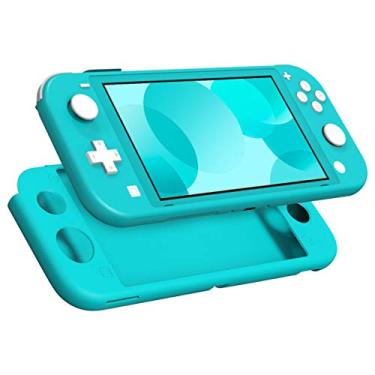 Imagem de MoKo Capa compatível com Nintendo Switch Lite, capa de borracha protetora de silicone, capa antiderrapante com absorção de choque compatível com console Nintendo Switch Lite - Turquesa