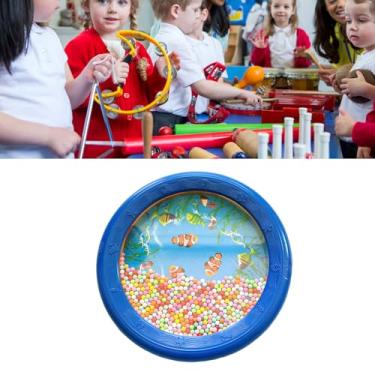 Imagem de XUXHOU Brinquedo de Percussão Com Design de Padrão de Onda de Tambor de Som Oceano para Crianças e Adultos, Ideal para Entusiastas de Música, Estudantes Domésticos, Material Plástico (Padrão de