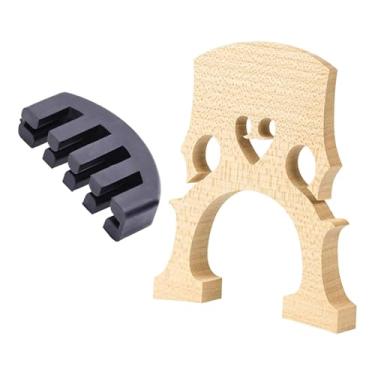 Imagem de Fenteer Cavalete e surdina para violoncelo, acessórios para violoncelo, peças de reposição profissionais, robustas, práticas e fáceis de instalar para, 11 Cm X 9 Cm X 1.27
