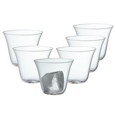Imagem de Conjunto de 6 copos – Copos transparentes de 255 g para coquetéis, café gelado, chá, refrigerante, uísque e cerveja (conjunto de 265 ml)
