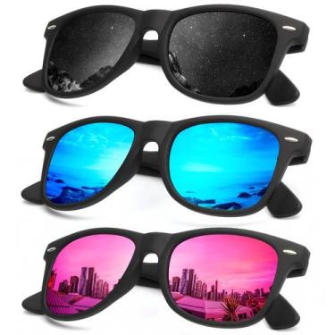 Imagem de Óculos de sol KALIYADI com acabamento fosco polarizado com bloqueio UV