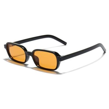 Imagem de Óculos de Sol UV400 - Armação Pequena em Cores Candy com Estampa de Leopardo Punk para Homens e Mulheres, Ideais para Esportes ao Ar Livre, Corrida e Ciclismo, C2 Preto e Laranja