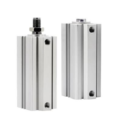 Imagem de SDA32/40/50/63mm Furo 110 120 125 130 140 150 mm Lang Stroke Cilindro Pneumático de Dupla Ação Pistão Compacto (SDA40 com ímã, Curso 125 mm)