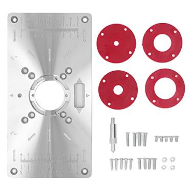 Imagem de Conjunto de mesa de roteador para máquina de gravação, placa de inserção, leve, liga de alumínio, fácil instalação, escalas transparentes eficientes