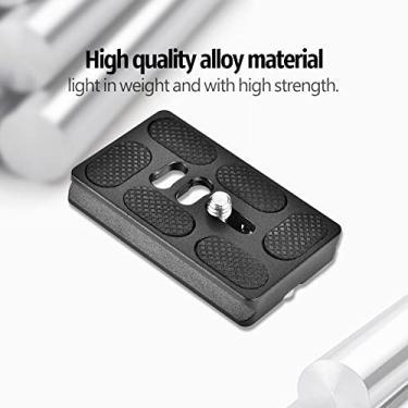 Imagem de aqxreight Placa de Liberação Rápida Com Montagem de Parafuso de 1/4 Polegada para Câmera SLR de Cabeça Esférica de tripé Arca Benro ACRA WIMBERLEY como KangRinpoche Foto Atual Compatível Com (PU60)