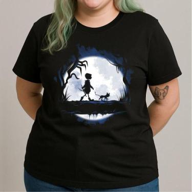 Imagem de Camiseta CORALINE Tradicional, GG, Preto