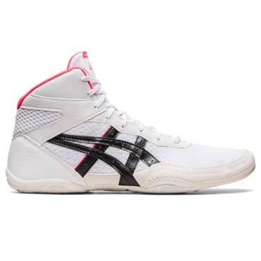 Imagem de ASICS Tênis de luta livre masculino Matflex 7, Branco/Diva Pink, 37