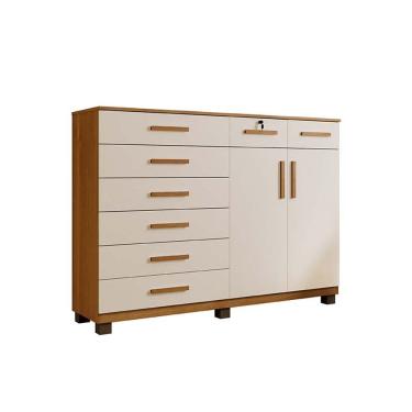 Imagem de Cômoda de Quarto New Triunfo Cinamomo Off White 1,48m - Benetil Móveis