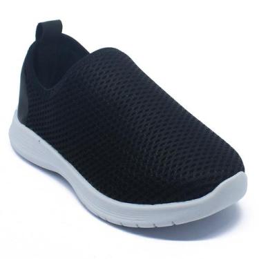 Imagem de Kit 2 Pares Tênis Infantil Escolar Calce Facil Leve Confortável Macio 