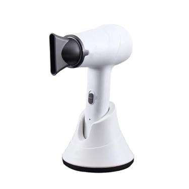 Imagem de Secador de cabelo portátil recarregável secador de cabelo portátil secador de cabelo para casa/viagem 300W 5000mAh Secadores de cabelo sem fio leves, ar quente e frio, controle termostático (branco)