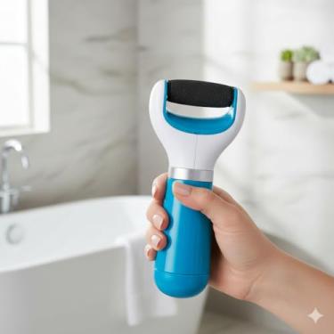 Imagem de Esfoliador Elétrico para Pés Profissional Portátil a Pilha