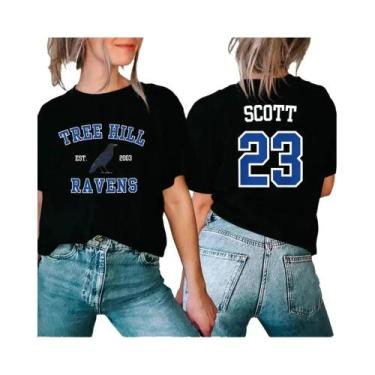 Imagem de Camiseta Nathan Scott One Tree Hill Ravens 23 Tree Hill Tees Merch Do 
