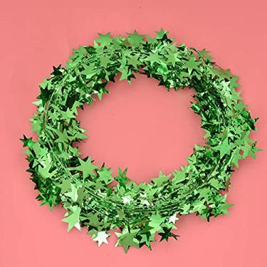 Imagem de Generic Guirlanda de Estrelas Coloridas, Fácil de Moldar, Fio de Ferro, Decoração de Natal para Artesanato, Acessórios de Roupas (Verde)