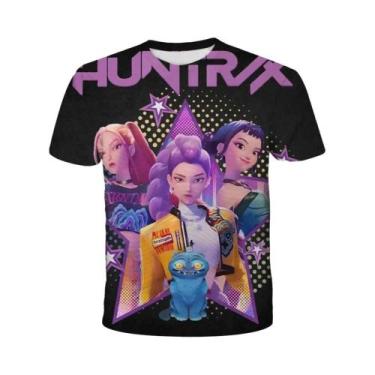 Imagem de Camiseta Infantil 3D De Anime Demon Hunters, Manga Curta, Casual, Moda