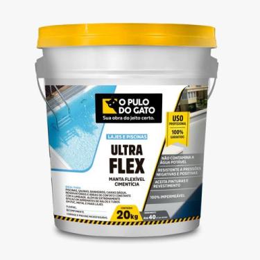 Imagem de Cimento Elástico Impermeabilizante Ultra Flex- 20Kg - Pulo do Gato