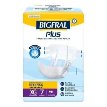 Imagem de Fralda bigfral plus xg com 7 uni