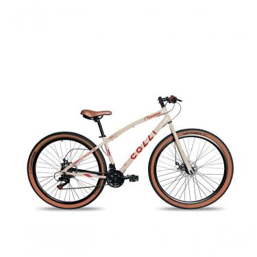 Imagem de Bicicleta Aro 29 Vancouver 21 Marchas Freio A Disco Colli Bege Retrô