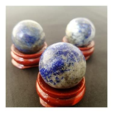 Imagem de Pedra de lápis-lazúli natural bola de quartzo azul esfera de cristal decoração pedras naturais e minerais bonitos