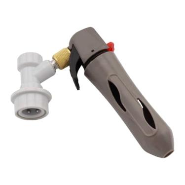 Imagem de DimyFew Carregamento de barril para válvula de refrigerante caseira, acessório de substituição compacto e fácil de usar, injetor de CO2 para dispensador de, Distribuidor Gray