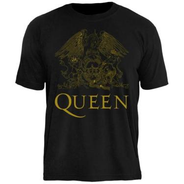 Imagem de Camiseta de Banda Queen em Algodão Manga Curta Gola Redonda-Unissex