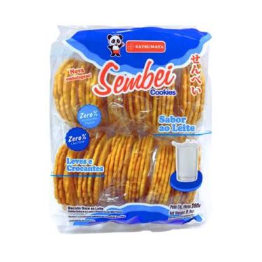 Imagem de Biscoito Sembei Cookies Sabor Leite Satsumaya 280g