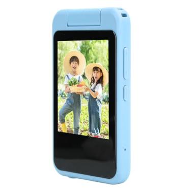 Imagem de aqxreight Câmera de Vídeo Digital 1080P 48MP 2,8 Polegadas MP3 Music Player Câmera Digital Infantil e Vídeo 180 ° Com Aprimoramento Automático de Lente e Foto para Com Desempenho e Desempenho (Azul)
