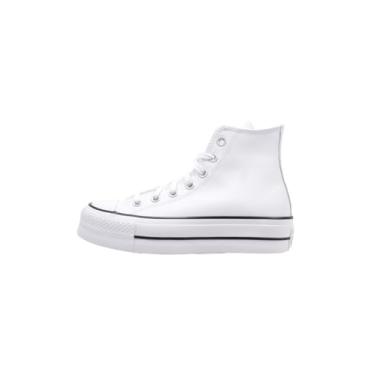 Imagem de Converse Tênis unissex adulto Chuck Taylor All Star Seasonal 2019 cano alto, Branco/Preto/Branco, 35