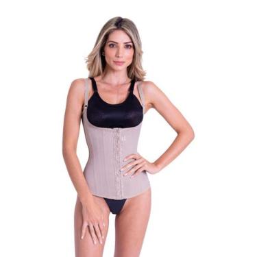 Imagem de Cinta Modeladora Redutora Com 12 Barbatanas e 4 Ajustes Corselet Corpe
